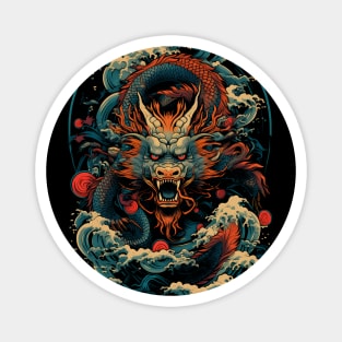 Japanese Dragon Art Magnet